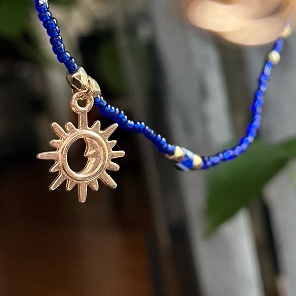 Handmade face mask holder, string bead, evil eyes, moon star & sun & moon - Picture 17 of 17